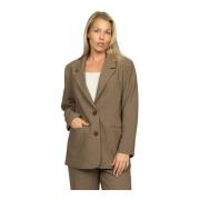 2-Biz Elegant Choko Blazer Femir.Ea24 Style Brown, Dam