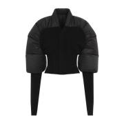 Rick Owens Svart Duvetina Coat Black, Dam