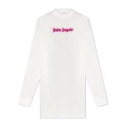 Palm Angels Klänning med Logo White, Dam