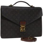 Louis Vuitton Vintage Pre-owned Canvas portfljer Brown, Dam