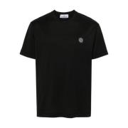 Stone Island Avslappnad Bomull T-shirt Black, Herr