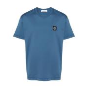 Stone Island Avslappnad Bomull T-shirt Blue, Herr