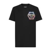 Philipp Plein Svart Tee Shirt Black, Herr