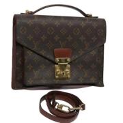 Louis Vuitton Vintage Pre-owned Canvas handvskor Brown, Dam