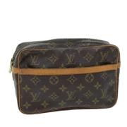 Louis Vuitton Vintage Pre-owned Canvas kuvertvskor Brown, Dam