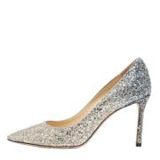 Jimmy Choo Pre-owned Pre-owned Tyg klackskor Gray, Dam