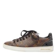 Louis Vuitton Vintage Pre-owned Belagd canvas sneakers Brown, Dam