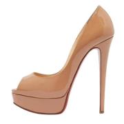 Christian Louboutin Pre-owned Pre-owned Laeder klackskor Beige, Dam