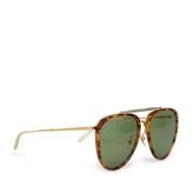 Gucci Vintage Pre-owned Glas solglasgon Brown, Dam