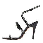 Jimmy Choo Pre-owned Pre-owned Laeder sandaler Black, Dam