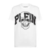 Philipp Plein Vit Tee Klassisk Stil White, Herr