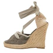 Stella McCartney Pre-owned Pre-owned Canvas espadriller Gray, Dam