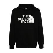 The North Face Svart Logotyp Tryckad Huvtröja Black, Herr