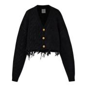 Vetements Ull Cardigan Black, Dam