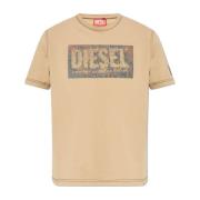 Diesel T-shirt T-Adjust-Q1 Beige, Herr