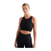 Aim'n black ribbed seamless crop top Black, Dam