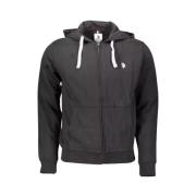 U.s. Polo Assn. Klassisk Bomull Dragkedja Hoodie Black, Herr