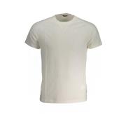 K-Way Vit Bomull Logo T-shirt White, Herr