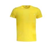 K-Way Gul Bomull T-shirt med Kontrastdetaljer Yellow, Herr