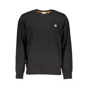 Timberland Organisk Bomullsblandad Sweatshirt Black, Herr