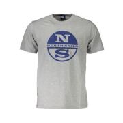 North Sails Ikoniskt Tryck Bomull T-shirt Grå Gray, Herr