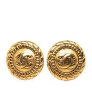 Chanel Vintage Pre-owned Guld rhngen Yellow, Dam