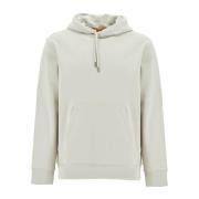 Boss Grafisk Tryck Hoodie Beige, Herr