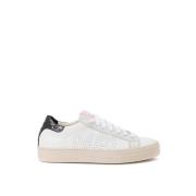 P448 Italienska ldersneakers fr vardagslyx White, Dam