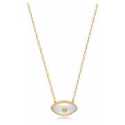 Nialaya Womens Moonstone Evil Eye Necklace Yellow, Dam