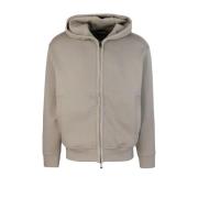 Emporio Armani Grå Huva Tröja Full Zip Gray, Herr