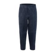 Emporio Armani Blå Chino Byxor Regular Fit Blue, Herr