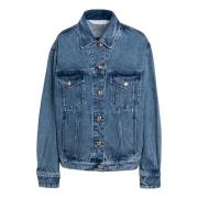 Palm Angels Denimjacka Blue, Dam