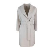 Max Mara Studio Handsydd ullrock med bred silhuett Beige, Dam