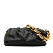 Bottega Veneta Vintage Pre-owned Laeder axelremsvskor Black, Dam