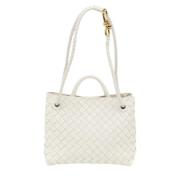 Bottega Veneta Vintage Pre-owned Laeder totevskor White, Dam