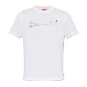 Diesel T-shirt T-Adjust-K16 White, Herr