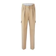 Sportmax Cargobyxor med Franska Fickor Beige, Dam