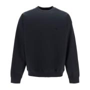 Y-3 Minimalistisk Oversized Crewneck Sweatshirt Black, Herr