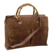 Gucci Vintage Pre-owned Mocka handvskor Brown, Dam