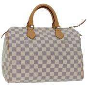 Louis Vuitton Vintage Pre-owned Canvas handvskor White, Dam