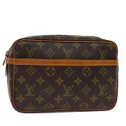 Louis Vuitton Vintage Pre-owned Canvas kuvertvskor Brown, Dam