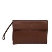 Burberry Vintage Pre-owned Laeder kuvertvskor Brown, Dam