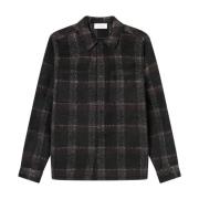 Les Deux Checked Overshirt 2.0 Black, Herr