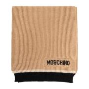 Moschino Halsduk med logotyp Beige, Unisex