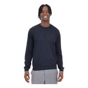 Armani Exchange Blå Crew Neck Tröja Klassisk Design Blue, Herr