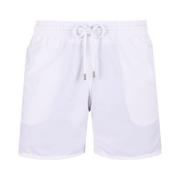 Vilebrequin Herr Solid Badshorts White, Herr