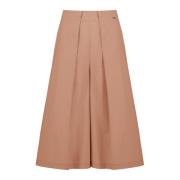 BomBoogie Cropped Flared Wide Leg Pants Pink, Dam