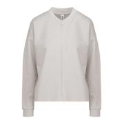 BomBoogie Bomber Sweatshirt med Central Dragkedja Gray, Dam