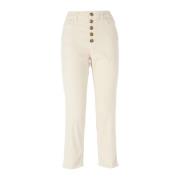 Dondup Stiliga Jeans med Koons Gioiello Detalj Beige, Dam