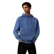 Calvin Klein Blå Hoodie Ekologisk Bomull Blue, Herr